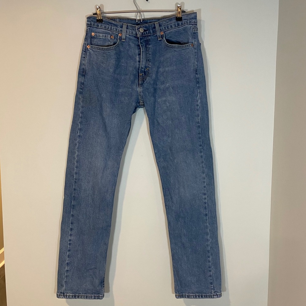 Levis 505 Regular Fit Straight Leg Mens Jeans‎ Blue Medium Wash 32x32 Classic